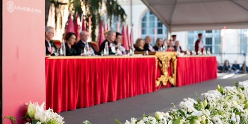 Giornata del Laureato 2023, dettaglio del palco