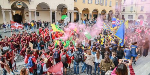 Studenti collegiali durante la XII edizione Caccia al Tesoro Intercollegiale