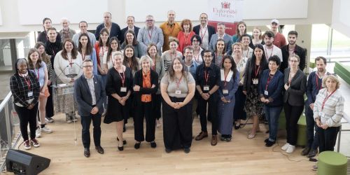 Foto di gruppo dei partecipanti all'incontro "Unveiling the University of the Future: Kick-off the EC2U Pan-European Knowledge Ecosystem"