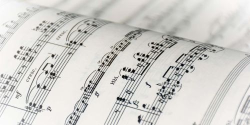 Dettaglio di spartito musicale