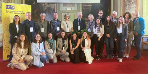 Foto di gruppo del Board WP6 dell’Alleanza EC2U