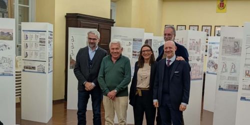 Da sinistra: Marco Morandotti, Angelino Dossena, Daniela Besana, Alessandro Greco, Giuseppe Faita (dietro).