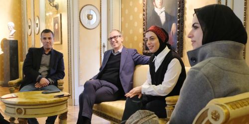 Belal, il Rettore UniPv e Ayah