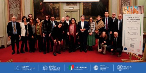 Foto di gruppo dei partecipanti alle Giornate del CUIA 2025 all'Università di Pavia