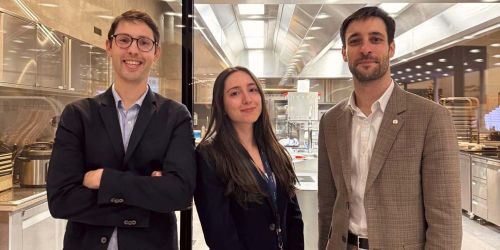 Da sinistra: dott. Adrien Demongeot, dott.ssa Sara Santero, dott. Antonin Soussan.