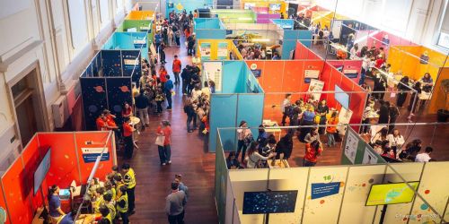 Gli stand dell'evento "Science is wonderful!" 2026 visti dall'alto