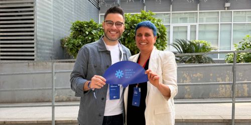 Marco Oliva e Chantal Riccardi all'Erasmus Generation Meeting