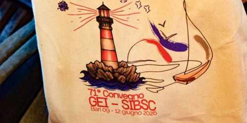 Immagine della tote bag del 71° Congresso del Gruppo Italiano di Embriologia (GEI-SIBSC)