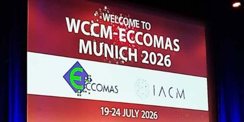 Slide di apertura dell'evento WCCM-ECCOMAS Munich 2026