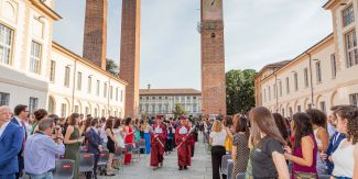 Corteo Accademico nel Cortile Teresiano Unipv, Giornata del Laureato 2022