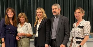 Membri del team di progetto, a destra la prof.ssa Hellas Cena