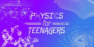 Grafica con nome del progetto "Physics for Teenagers"