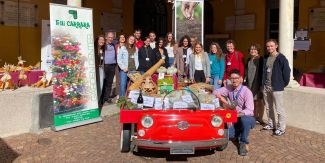 Foto di gruppo del team che ha lavorato all'Agrifood Day 2023