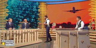 Alberto Gaggero durante la trasmissione Mi manda Rai Tre