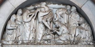 "Deposizione" di Nicola Pisano, Duomo di Lucca