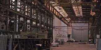 Necchi, interno capannone industriale