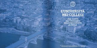 Due pagine interne della pubblicazione "Università nei Collegi"