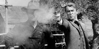 Foto di scena dal film "L'uomo che uccise Liberty Valance"