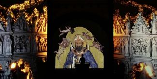 Un'immagine del percorso della mostra "Sant'Agostino. La luce e l'immagine" 