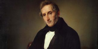 Ritratto di Alessandro Manzoni di Francesco Hayez, particolare