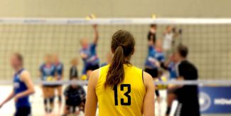 Allenamento squadra di pallavolo