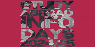 Grafica con scritta "Study Abroad Infodays 2024/2025"