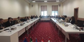 Foto del tavolo di lavoro dell'incontro relativo al progetto "TeachersMOD"