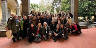 Foto di gruppo dei partecipanti della School of Rock