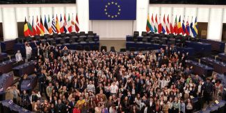 Foto di gruppo dei partecipanti alla European Student Assembly 2024