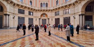 Un momento delle performance in Cupola Arnaboldi
