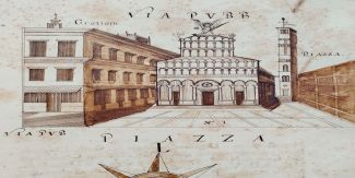 Disegno della Chiesa di San Michele in Foro