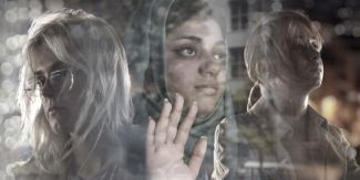 Volti di tre ragazze rifugiate dal docufilm “Refugees Girls”