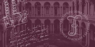 Copertina Istituto Lombardo, sullo sfondo cortile di Palazzo Brera