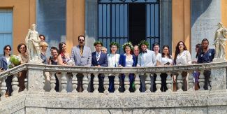 Primi laureati in agraria foto di gruppo