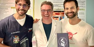 In foto da sinistra: il Dr. Bruno Barcella, il Dr. Davide Lonati, il Dr. Giovanni Cappa.