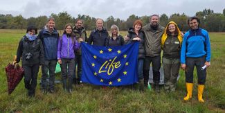 Foto del gruppo di lavoro del progetto "LIFE Drylands"