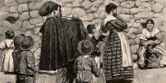 Illustrazione di Arnaldo Ferraguti della novella "Vita dei campi" di Giovanni Verga