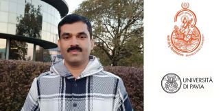 Prof. Kumar con loghi Banaras Hindu University e Università di Pavia