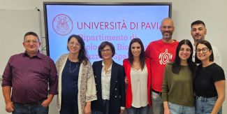 Da Sinistra: Laurent R. Chiarelli, Giulia Degiacomi, Maria Rosalia Pasca, Deborah Recchia, Alessandro Stamilla, Maria C. Marturano, Giovanni Stelitano e Ludovica Maci. 