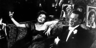 Scena dal film "Viale del Tramonto" con Gloria Swanson e William Holden