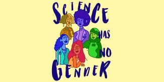 Disegno di donne di scienza