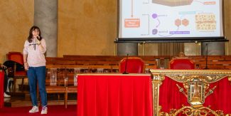 Giulia Mingardi, vincitrice della selezione locale della Three Minute Thesis (3MT) competition nel 2024