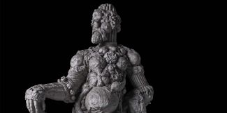 Particolare dell'opera "Il custode dell'orto"