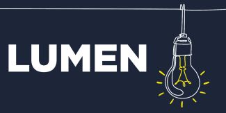 Logo progetto LUMEN con disegno di una lampadina