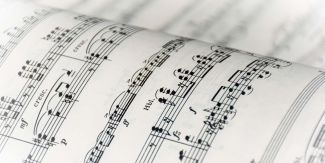 Dettaglio di spartito musicale
