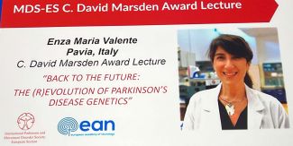 Slide di presentazione della prof.ssa Enza Maria Valente durante la conferenza