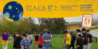 Copertina "Passi connessi" con giovani ragazze e ragazzi nel verde