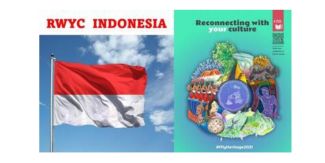 Bandiera Indonesiana e copertina progetto "Reconnecting With Your Culture" 
