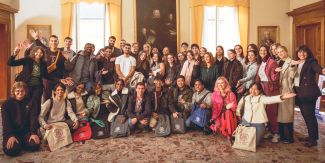 Foto di gruppo degli studenti e dello staff dell'ottava edizione del Foundation Year UniPv