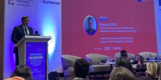 Uno dei relatori del Kick-off meeting del progetto AEYA (Africa-Europe Youth Academy)